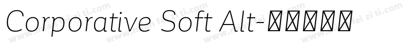 Corporative Soft Alt字体转换